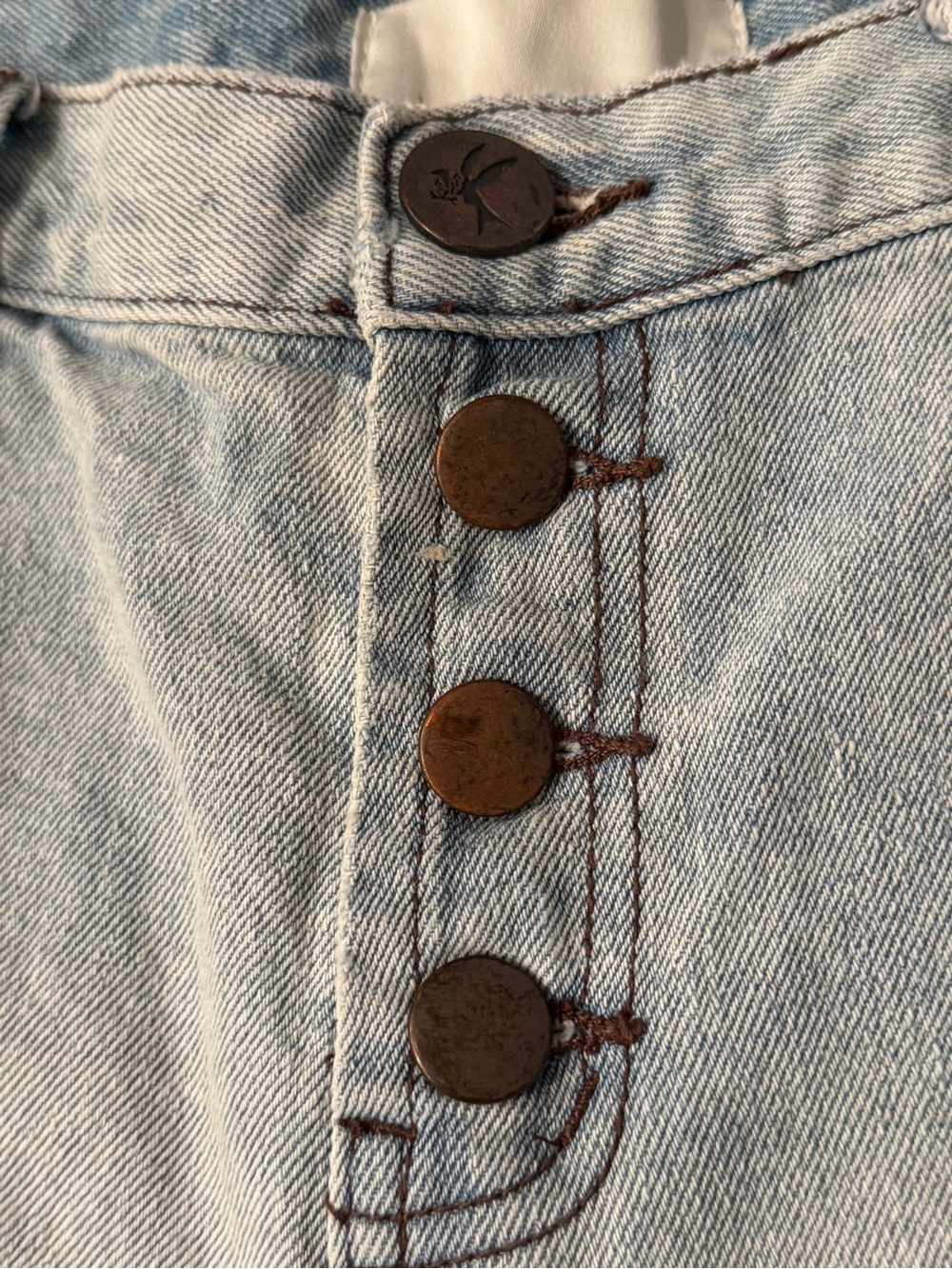 One Teaspoon Romeo Size 29 High-Rise Button-Front Denim Shorts - Picture 11 of 12